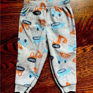 Carter’s Just One You fleece construction print pants - 9-12 months